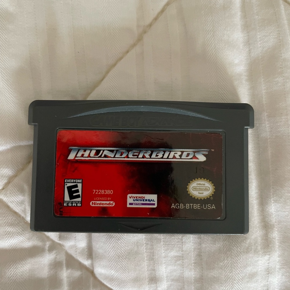 Nintendo Thunderbirds Gameboy Advance Cartridge